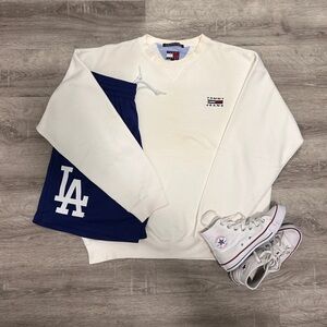 Y2K Tommy Hilfiger Jeans White Crewneck